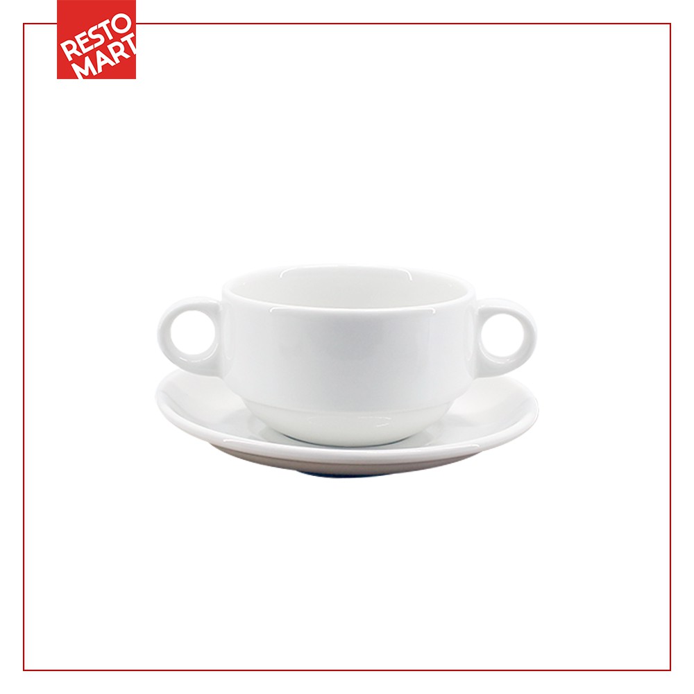 Mangkuk Zuppa Sup / Tureen Soup Cup 280 ml (E 701) + Saucer (E 034) LEGACY Keramik (0872735)(F1)