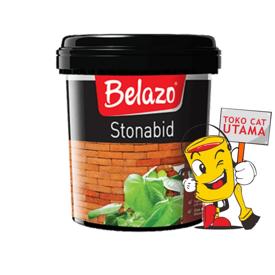 Belazo Stonabid Cat Pelapis Anti Air Batu Alam / Kayu / Beton 1 Ltr