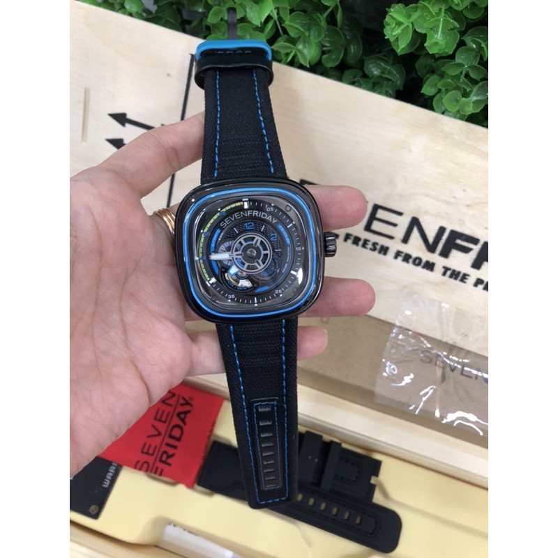 SEVEN FRIDAY /AUTOMATIC( WARNA HITAM BIRU