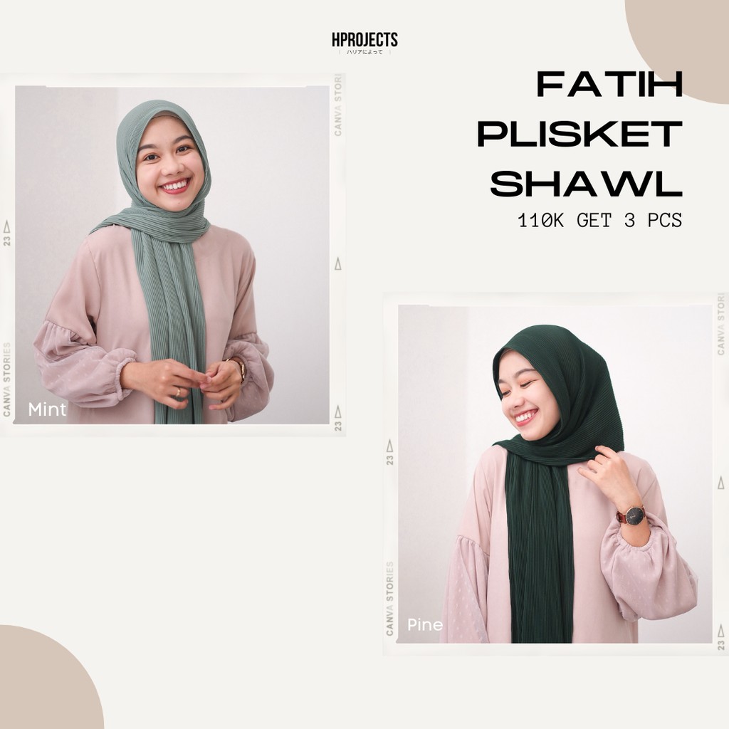 Hprojects - Fatih Pleats Shawl (Pashmina Plisket)