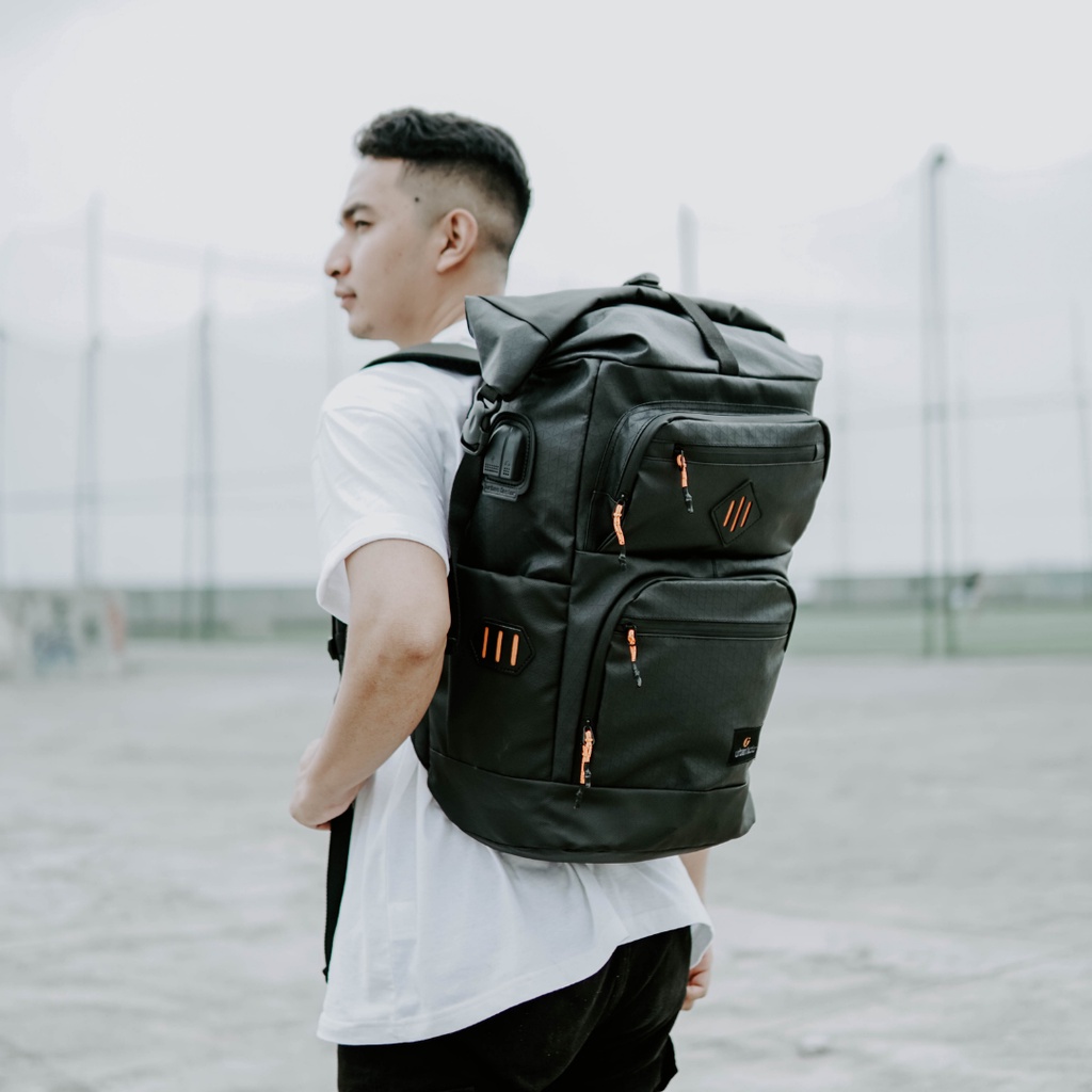 Tas ransel Backpack urban factor - Aileron Black - Tas laptop