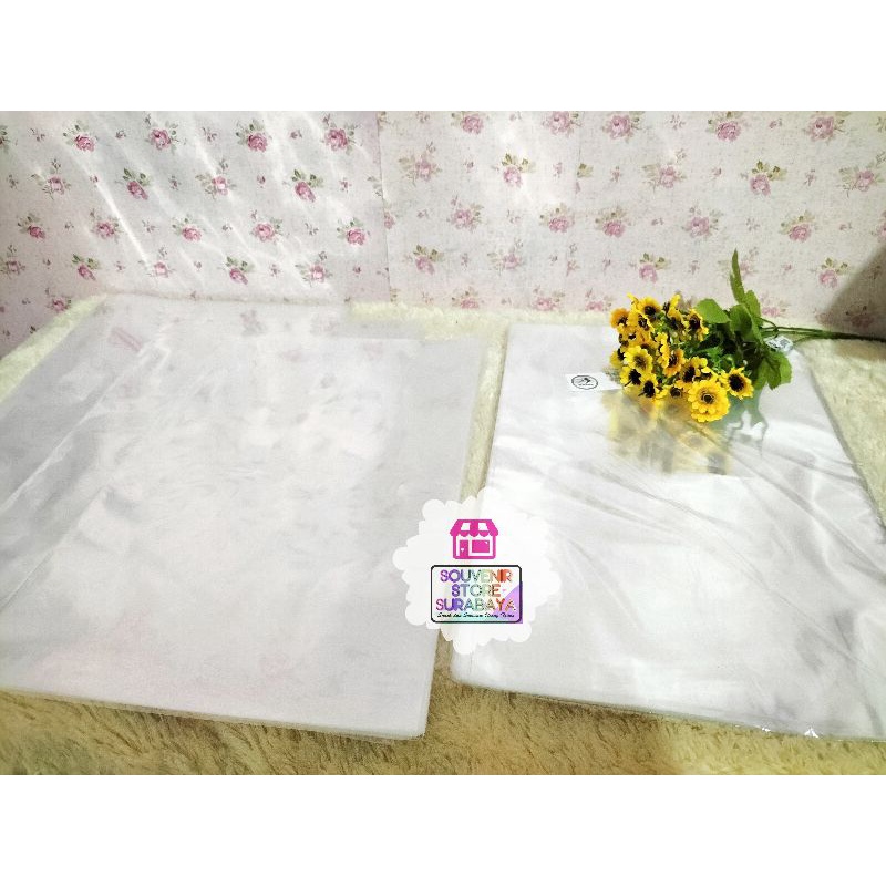 Plastik OPP polos 23 x 35 cm || Plastik Polos || Plastik Snack Ultah || Plastik OPP Baju tanpa perekat || Plastik 23 cm