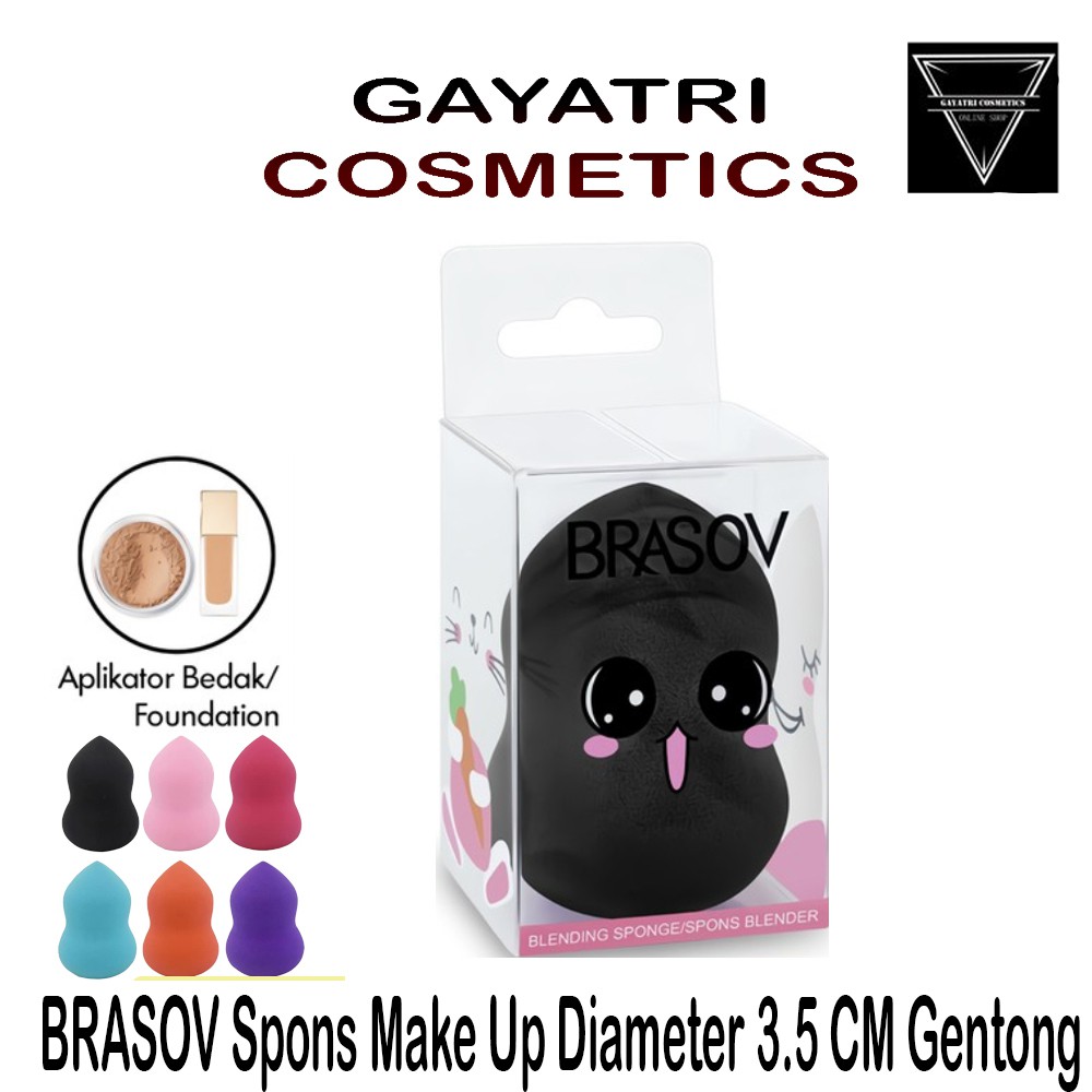 BRASOV Spons Make Up Diameter 3.5 CM Concealer Sponge Blending Spon Beauty Blender