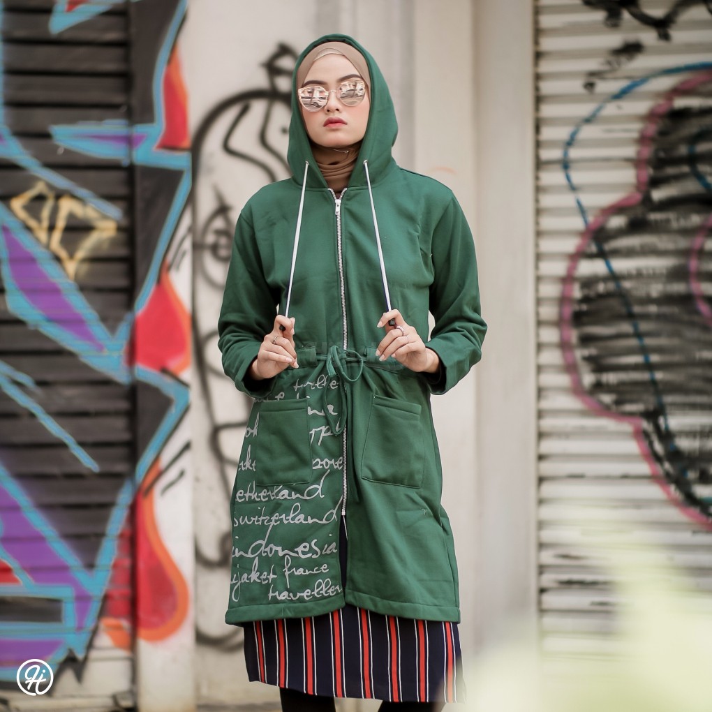 ⚠️CUCI GUDANG⚠️ HIJACKET URBANASHION SERIES-ALPINE (HIJAU TUA)