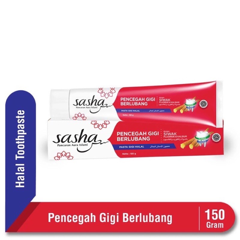 Sasha Pasta Gigi Halal Toothpaste 150gr