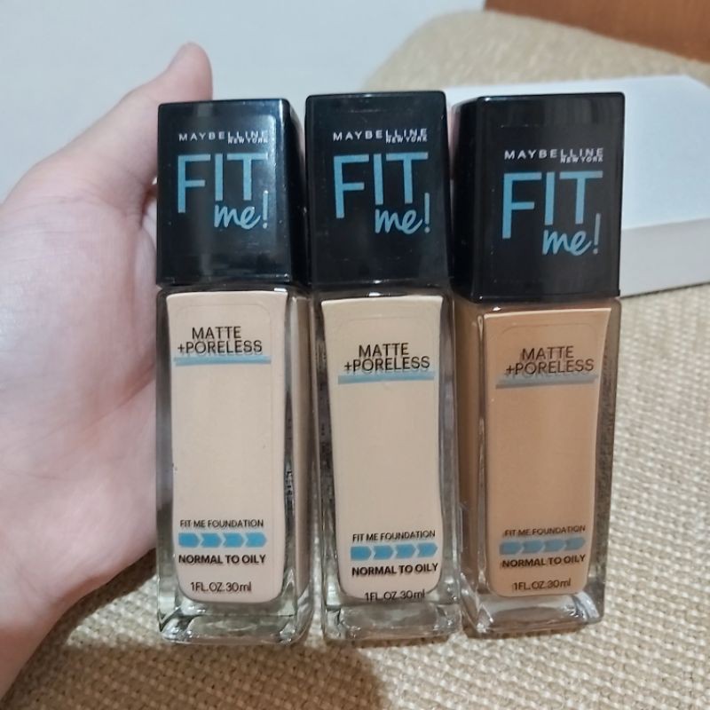 [OWNED / SEGEL / BRAND NEW] FOUNDATION MAYBELLINE FIT ME ME MATTE MATE PORELESS SHADE 330