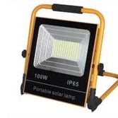lampu sorot 100 w portable solar lampu tembak emergency 100 wat USB