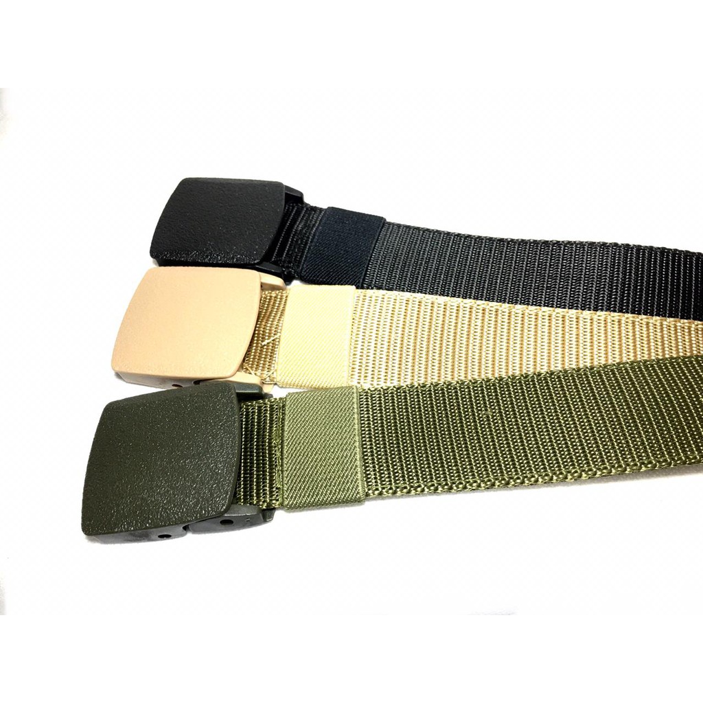 TALI PINGGANG PRIA TACTICAL MILITARY SABUK NYLON CANVAS ANTI METAL DETECTOR MC LLA 40