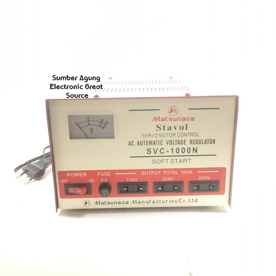 Stavol Matsunaga 1000 SVC1000 SVC100N Soft Start Stabilizer AC