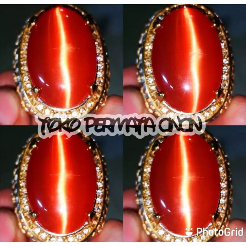 Batu akik Orange cat Eye scapolite cat eye