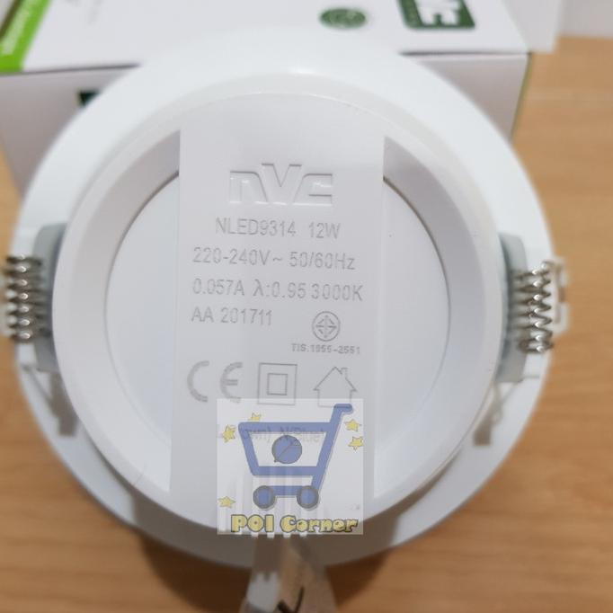 Gilaa!!! Nvc Lampu Led Downlight Nled9314 12W 3000K Warm White Diskon