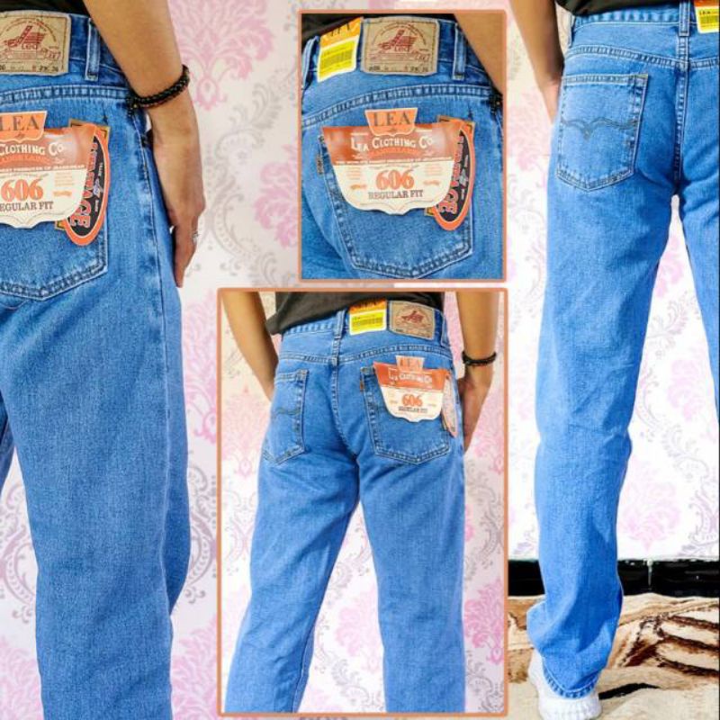 Celana jeans pria panjang. standar jeans L3A, Wrangle* , le*s  reguler fit