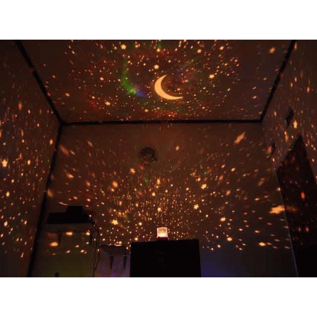Lampu proyektor bulan bintang