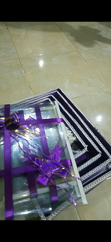 Kotak Parcel Seserahan Hantaran Pernikahan Tutup Mika Isi 3