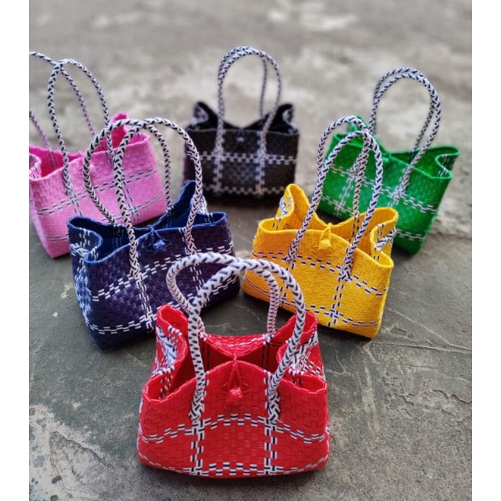 Tas jali/tas anyaman bag paty M  premium / tas anyaman plastik