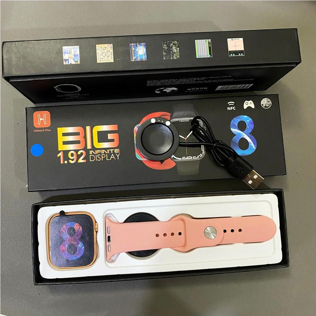 (Bisa COD) SmartWatch Series 8 i13 Pro Full Layar ADA 6 GAME Kalkulator &amp; Password Support Android Ios