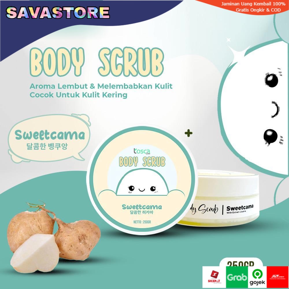 PELEMBAB PENGHALUS KULIT BODY SCRUB - LULUR BADAN ATASI KULIT KERING