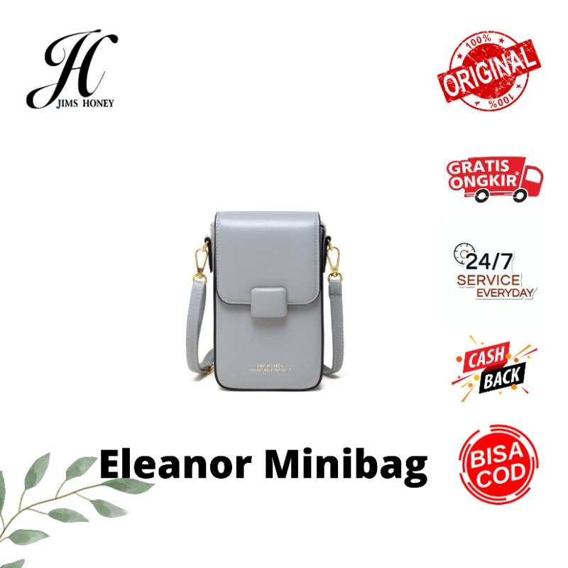 JIMS HONEY ELEANOR MINIBAG tas selempang wanita hp kartu powerbank handsanitizer simple hangout ngem