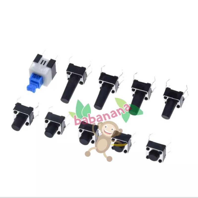 180pcs Tactile Push Button Switch Micro Momentary Tact Assorted Kit