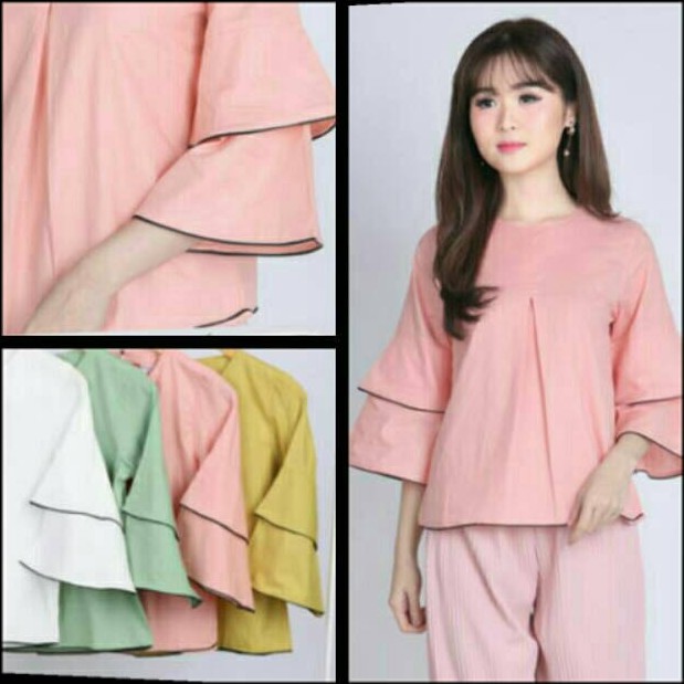 Rx Fashion Devibav blouse bahan twiscone fit L 1R