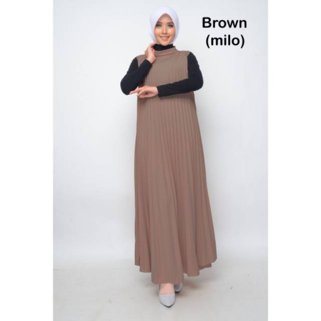 GAMIS PLISKET - GAMIS PLISKET MAYUNG ( TANPA LENGAN ) - ( BAHAN HYGET PREMIUM )