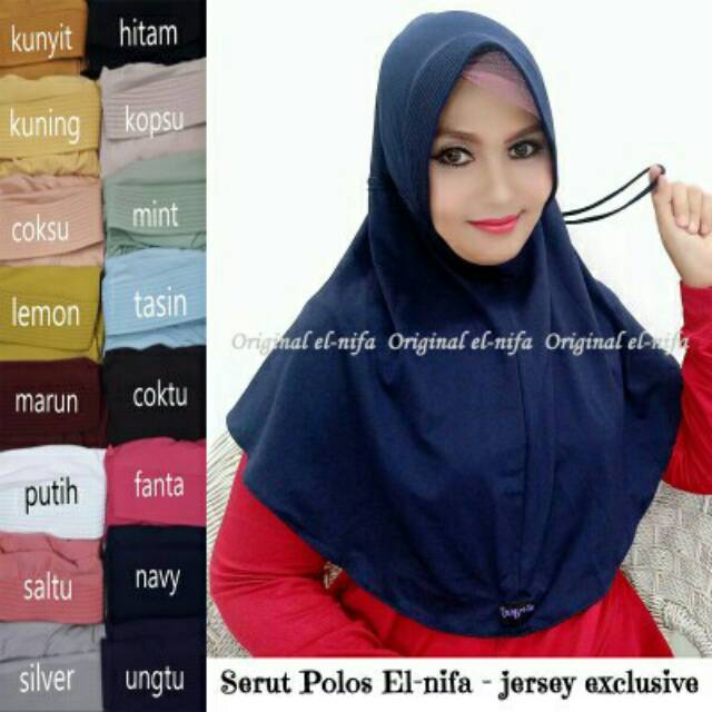 JILBAB SERUT POLOS ORI EL-NIFA