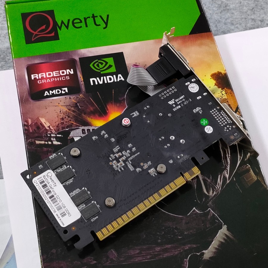 Vga Card Qwerty Geforce G210 1GB DDR3 64Bit