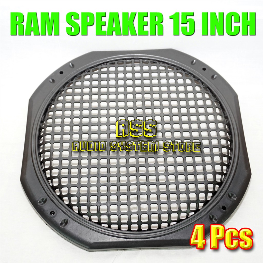 4 Pcs Grill Speaker 15" / Ram Speaker 15 In / Bingkai Speaker Plastik 15 Inch / Panel Tutup Woofer