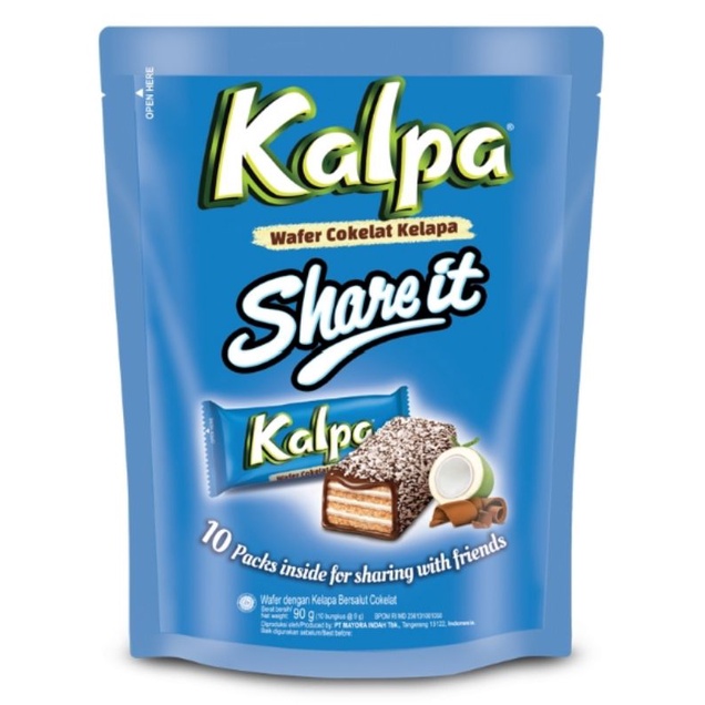 

Kalpa Wafer Coklat Kelapa Share it Pouch 10x9Gr