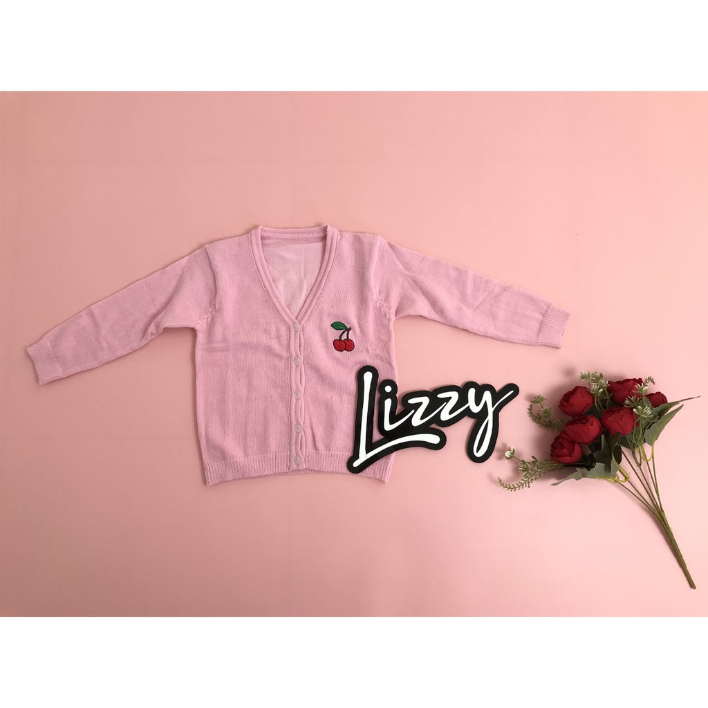 Lizzy Kids - CARDIGAN CHERRY KIDS FANTA / PINK BABY