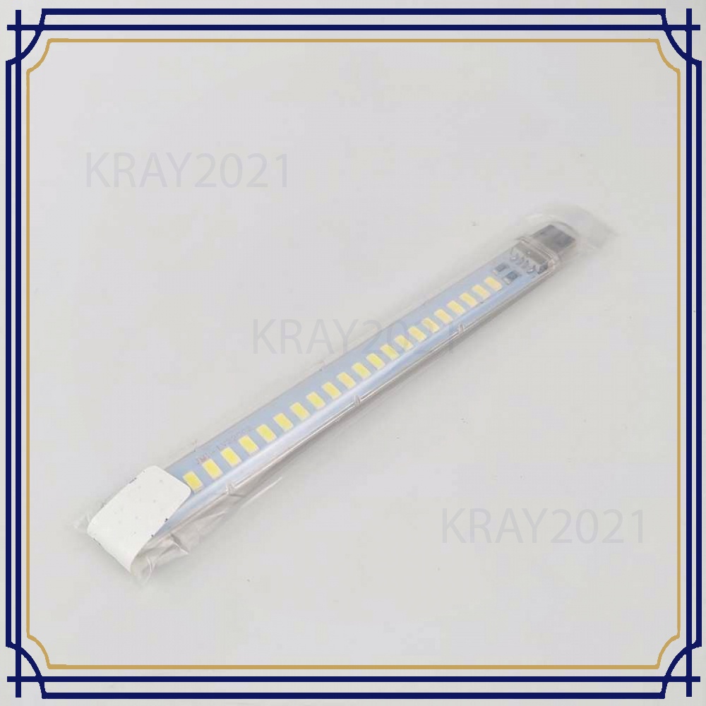 Lampu Belajar LED Strip USB 24 LED 12W Cool White - SMD573