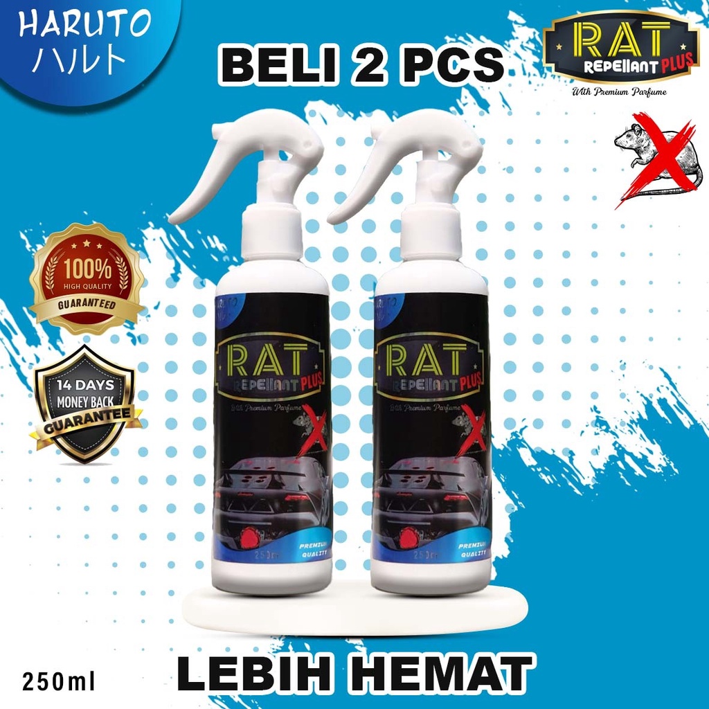 Parfum pengusir tikus mobil Haruto rat repellant PLUS 250ml paket 2 botol