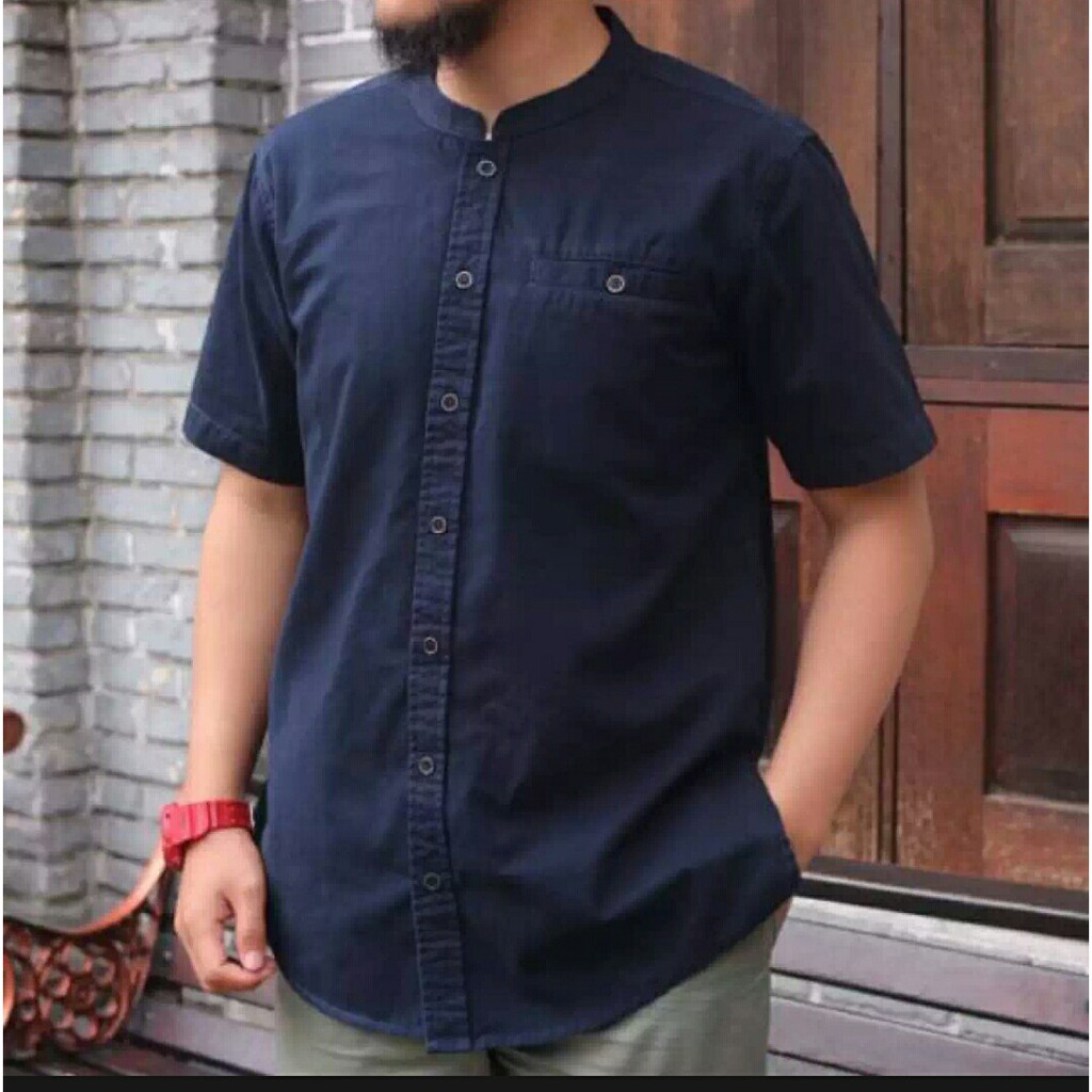 Baju koko pria lengan pendek / baju koko polos / baju koko pria terbaru 2020