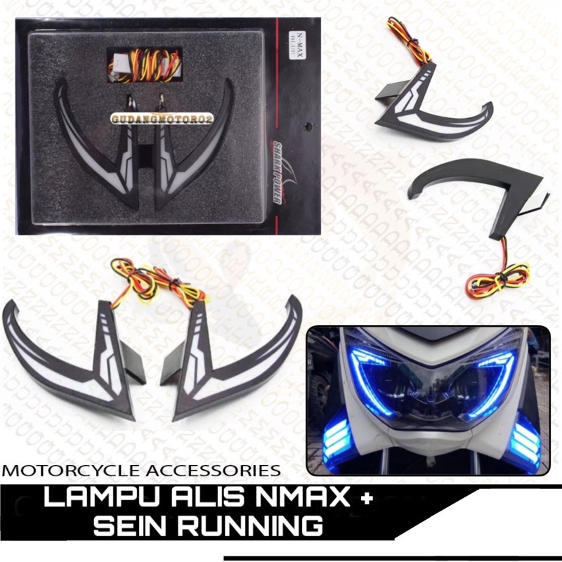 Lampu alis nmax Model RGB Led , alis nmax, nmax old, lampu nmax,Led Nmax