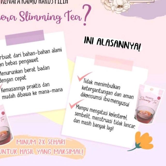 

⭐Promo Terbatas [ TERLARIS ] NOERA SLIMMING TEA / TEH PELANGSING BADAN HERBAL #Terbagus