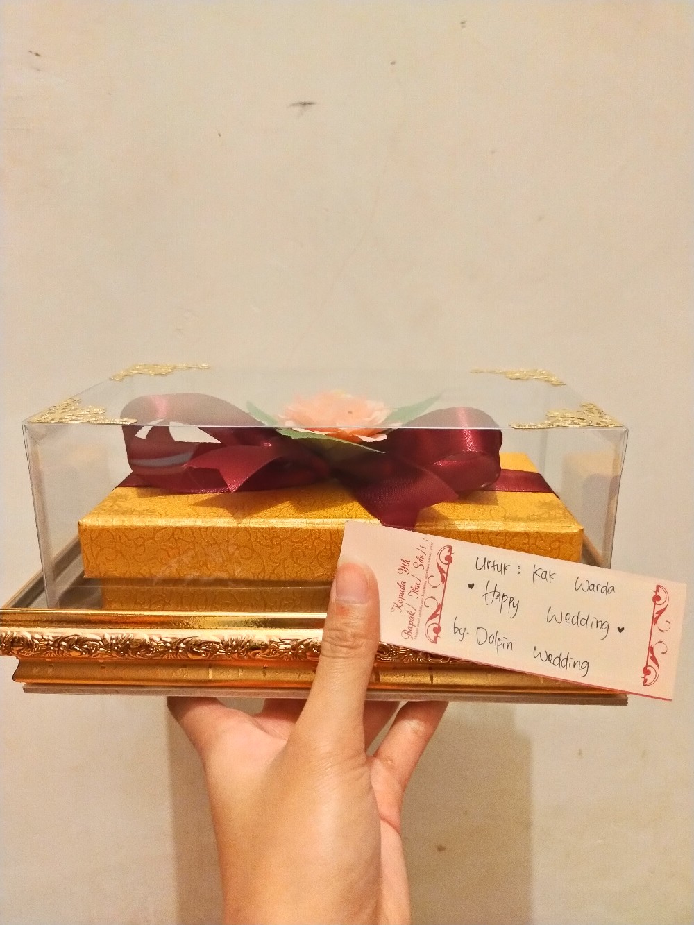 Frame Tempat Uang Box Karton Untuk Seserahan Pernikahan/tunangan - Fub