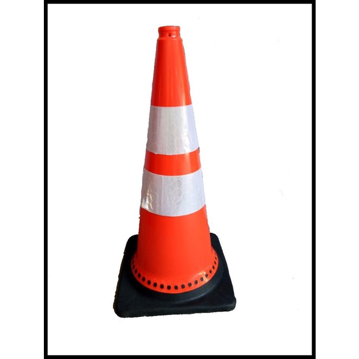 Kerucut Pembatas Jalan 75Cm / Rubber Cone / Safety Cone Orange 75 Cm