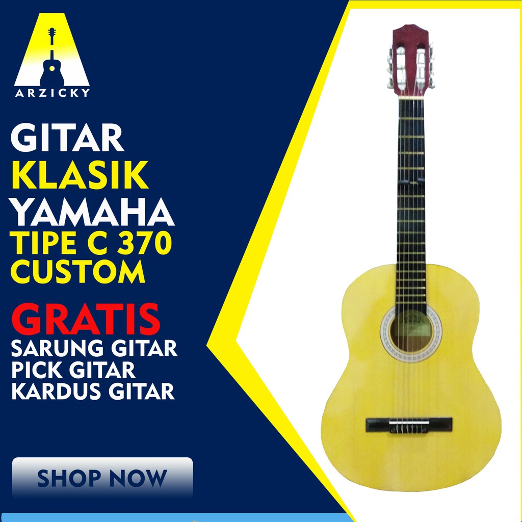 Gitar Akustik Yamaha Custom C370 Klasik Nylon