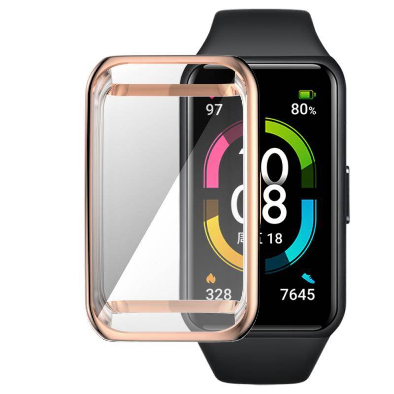 Soft Case Pelindung Layar Full Screen Untuk Huawei Honor Band 6 Pro Watch Fit Es Strap Band 6