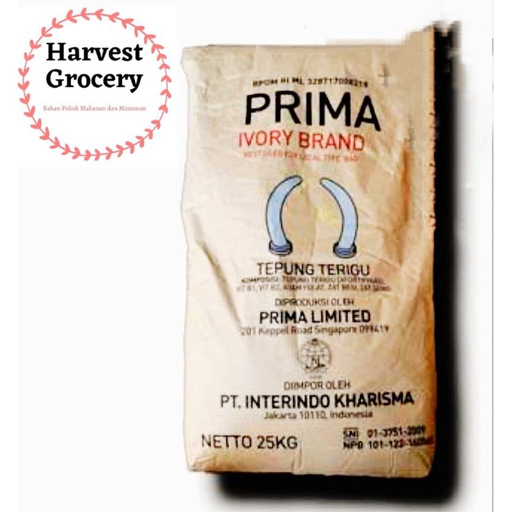 Tepung Terigu Prima Ivory Brand 25kg