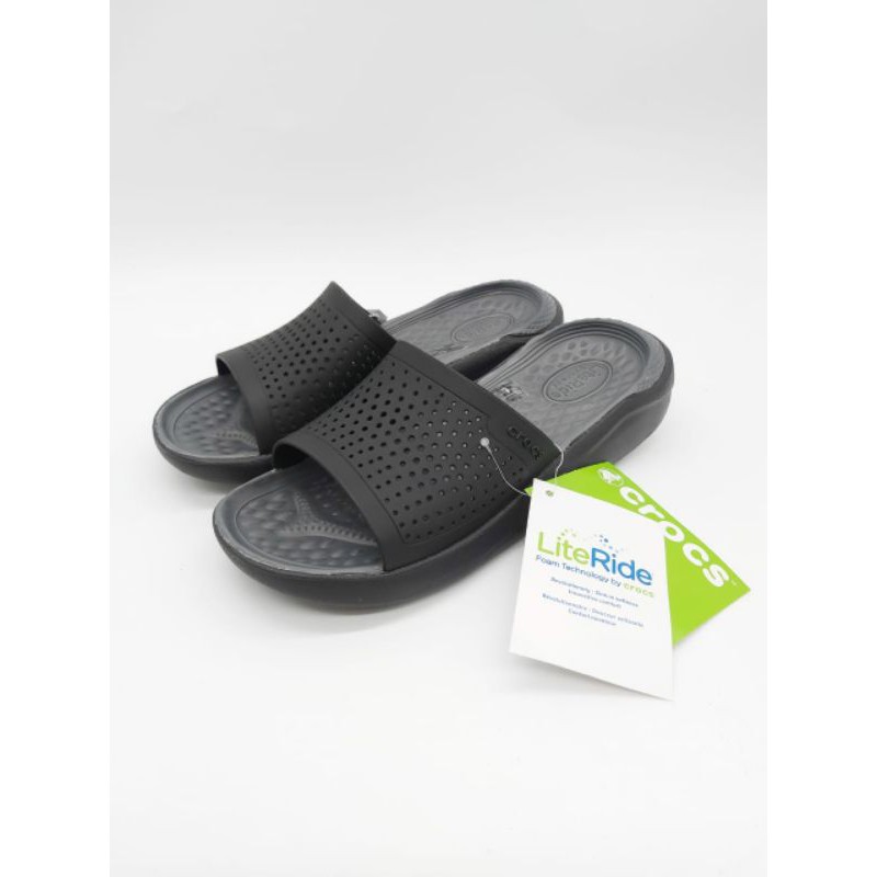 Sandal Crocs literide slide / crocs pria wanita