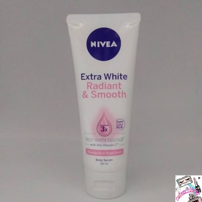 ☃Cutezz_Ching1☃Nivea Extra White Body Serum Radiant &amp; Smooth 180ml