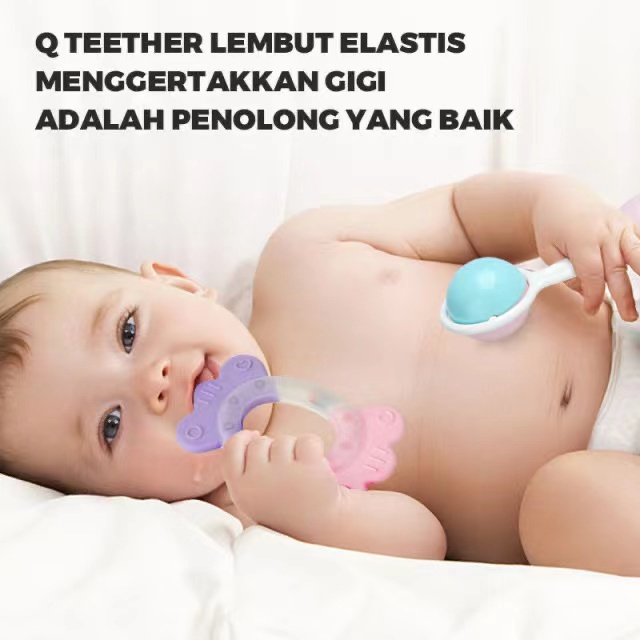 SB168 Mainan Gigitan Bayi Teether Bayi Bersuara Aman Gigitan Untuk Bayi BPA FREE