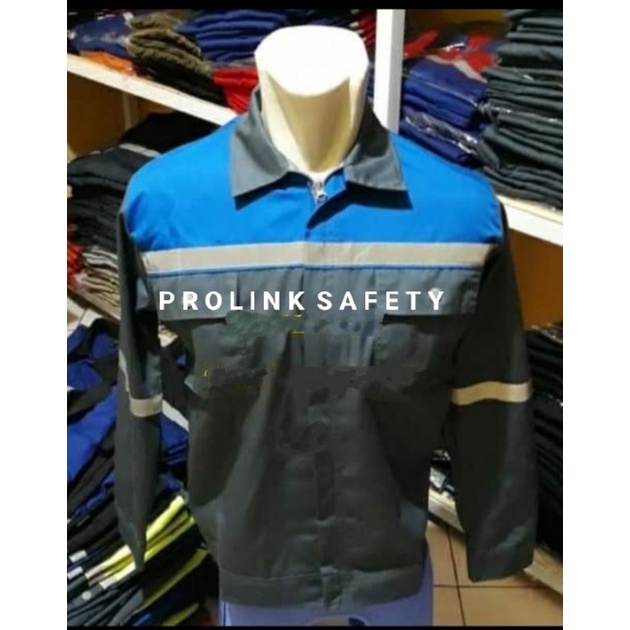 SERAGAM SAFETY ABU BIRU RESLETING