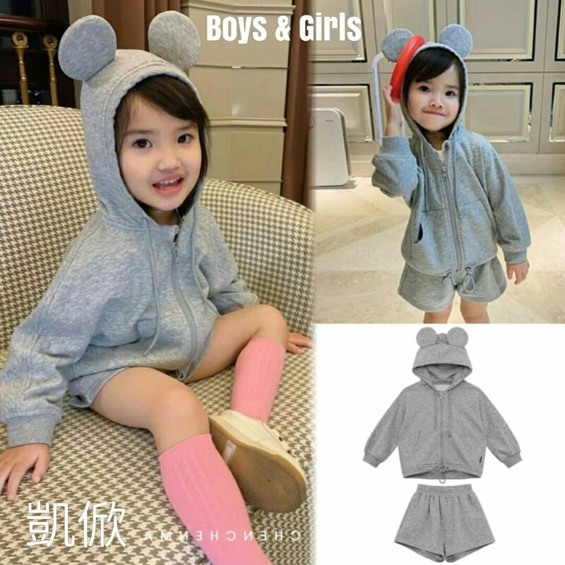 setelan jaket anak / jaket anak kecil / jaket topi