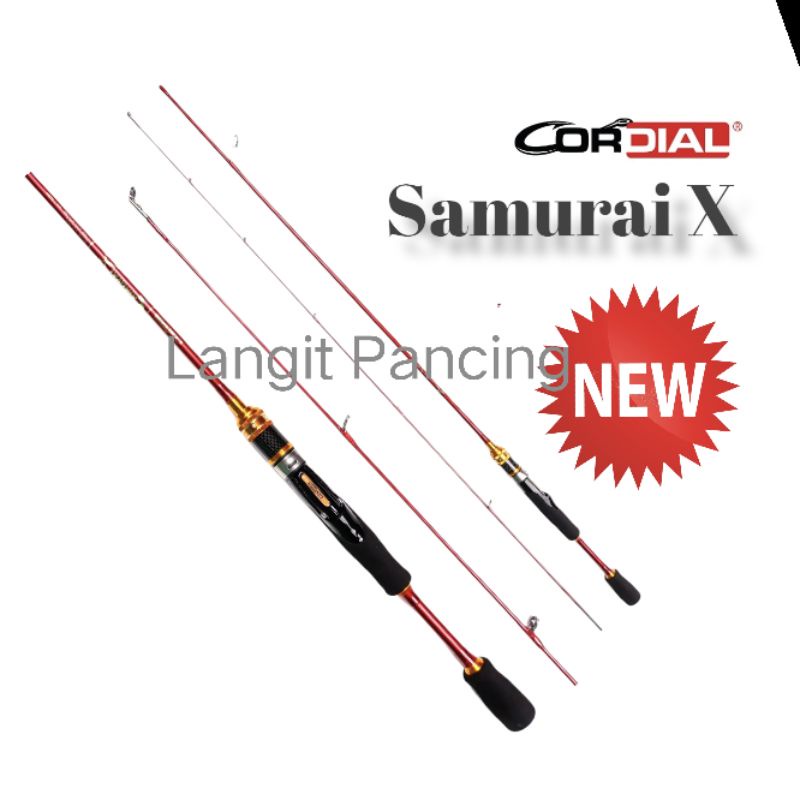 Joran UL Samurai X Cordial 198 CM| UL(2-6 lbs) XUL (1-4 lbs)  | Solid carbon | Sambung 2