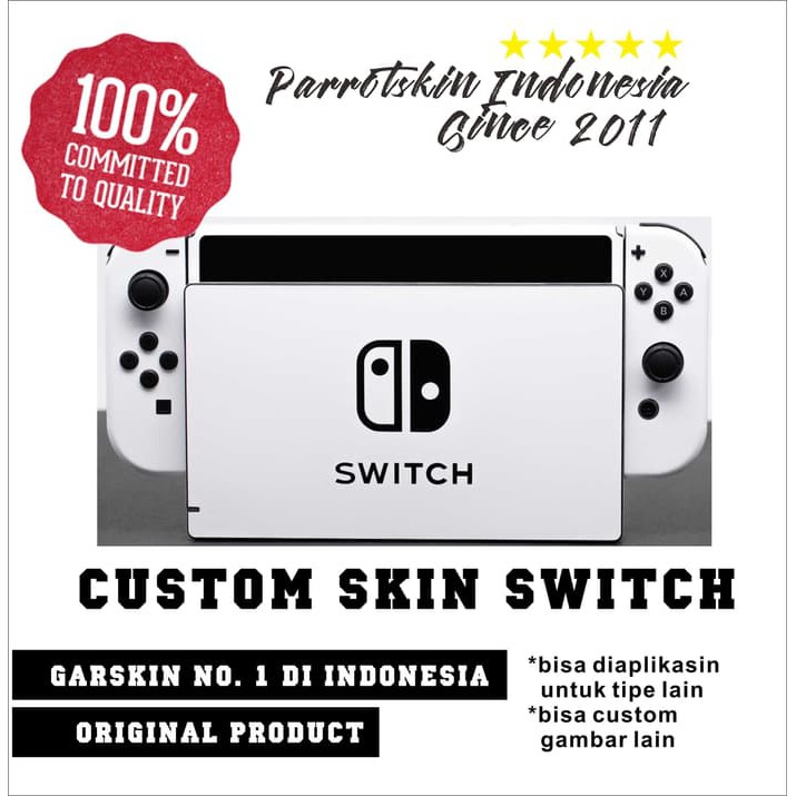 Garskin skin Custom for nintendo Switch Console + Joy con Only