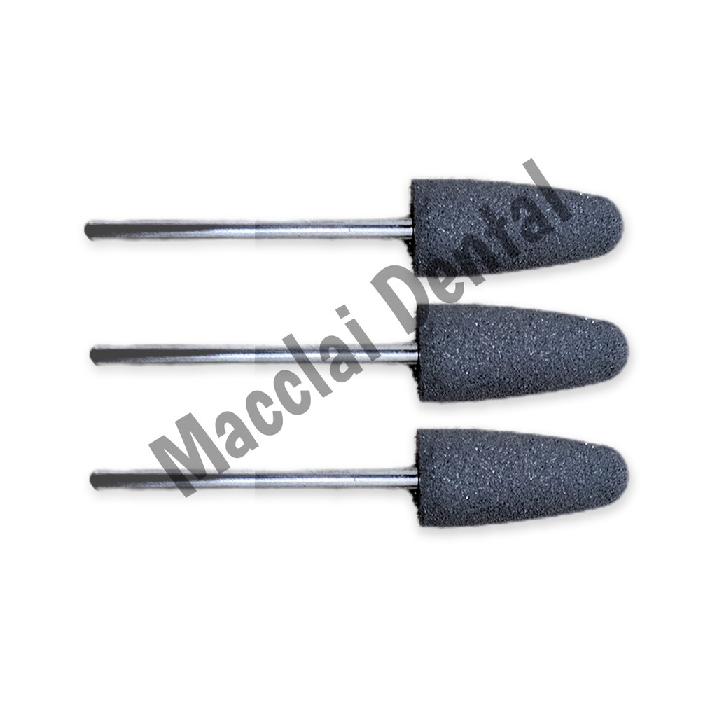 DENTAL BUR RUBBER POLISH POLES ACRYLIC WARNA ABU-ABU