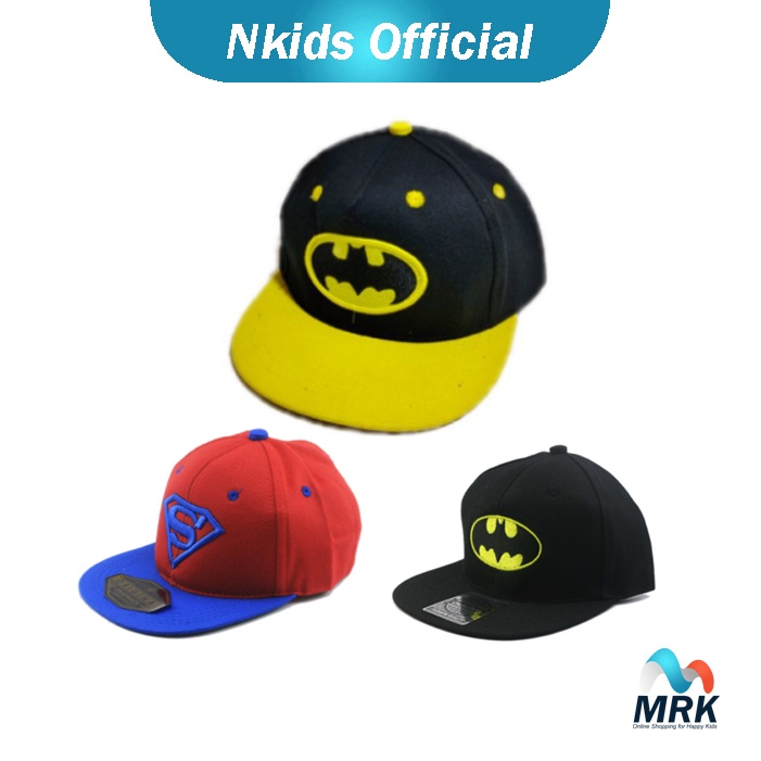 Topi Anak Laki-laki Katun Rapel Tebal Bordir dengan Dus Box