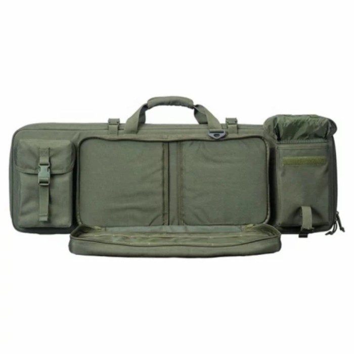 Tas senjata panjang 80x30x12cm 2 compartemen green army